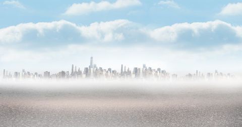 Mystical Fog Casts Over Vibrant Modern City Skyline - Download Free Stock Images Pikwizard.com
