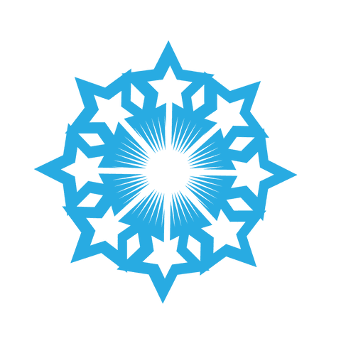 Intricate Transparent Blue Snowflake Design Template - Download Free Stock Videos Pikwizard.com