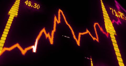 Abstract Financial Graphs Illuminating Stock Market Trends - Download Free Stock Images Pikwizard.com
