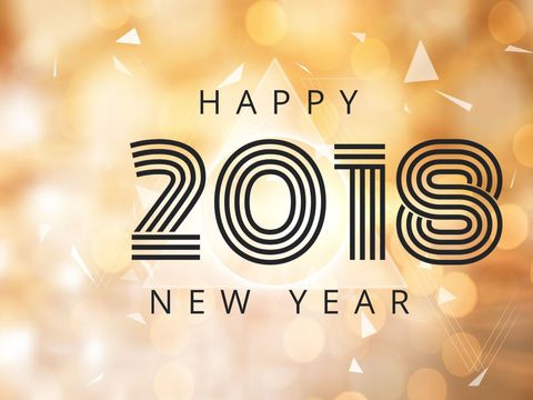 festive 2018 new year celebration with bold typography - Download Free Stock Templates Pikwizard.com