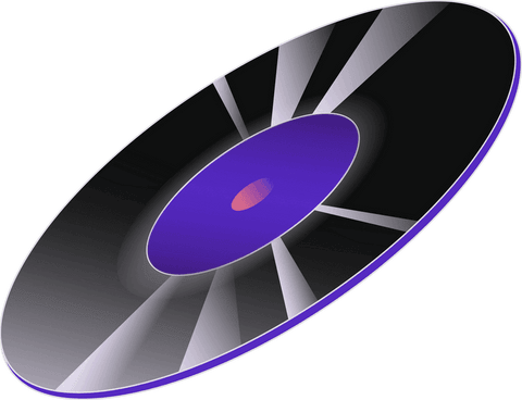 minimalist geometric cd disc with purple hub on transparent background - Download Free Stock Videos Pikwizard.com