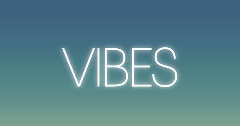 Vibes Text on Gradient Background for Social Media Concepts