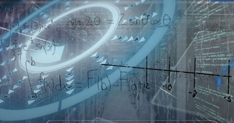 data processing with futuristic interface in server room - Download Free Stock Images Pikwizard.com