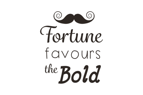 fortune favours bold moustache emblem transparent design - Download Free Stock Videos Pikwizard.com