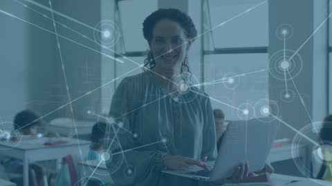 Teacher Utilizing Technology in Diverse Classroom Environment