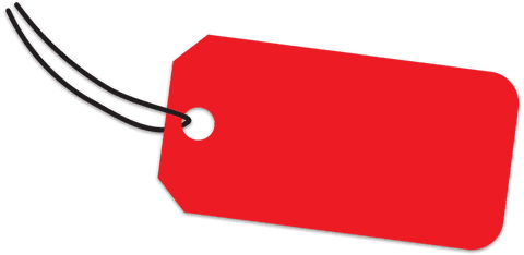 Blank Red Label Tag on Transparent Background for Retail Branding - Download Free Stock Videos Pikwizard.com