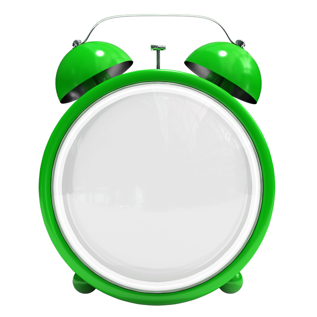 Transparent Green Retro Alarm Clock with Blank Face - Download Free Stock Videos Pikwizard.com