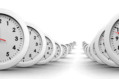 infinite path of white clocks on transparent background - Download Free Stock Videos Pikwizard.com