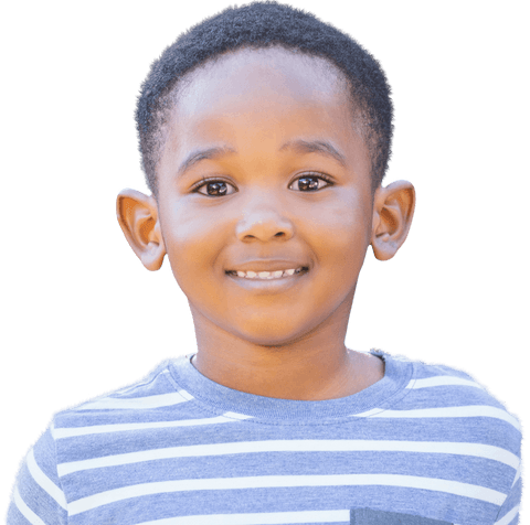 Joyful Child Smiling in Striped Shirt on Transparent Background - Download Free Stock Videos Pikwizard.com