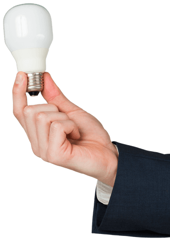 hand holding transparent energy saving light bulb - Download Free Stock Videos Pikwizard.com