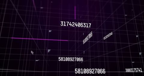 Dynamic Numbers and Codes with Abstract Digital Lines - Download Free Stock Images Pikwizard.com