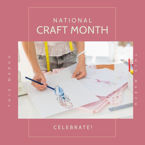 celebrating national craft month with fashion design inspiration - Download Free Stock Templates Pikwizard.com