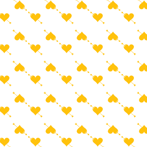 Yellow Hearts with Arrows on Transparent Patterned Design - Download Free Stock Videos Pikwizard.com