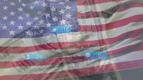 Cryptocurrency Growth and American Influence Concept