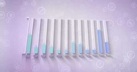 Financial Data Analysis Concept with Digital Icons and Bar Graphs - Download Free Stock Images Pikwizard.com