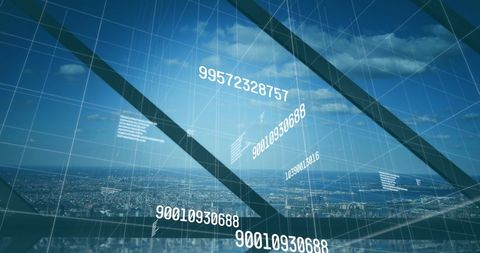 Digital Data Illusions Over City Horizon Capturing Futuristic Business - Download Free Stock Images Pikwizard.com