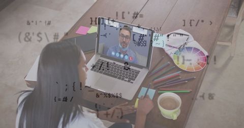 Virtual Collaboration with Dynamic Visual Branding - Download Free Stock Images Pikwizard.com