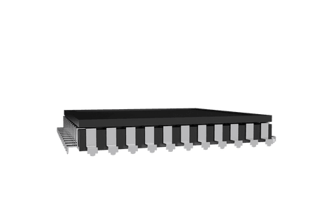 3d microchip illustration on transparent background - Download Free Stock Videos Pikwizard.com