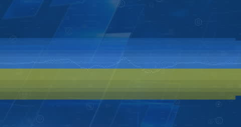 Abstract Digital Data Wave with Statistical Patterns