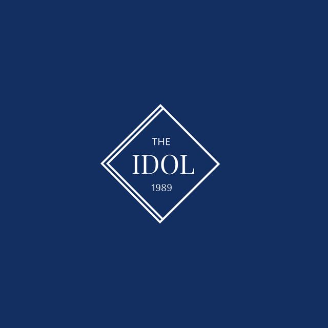 Classic Diamond-Shaped Logo Featuring Text 'The Idol 1989' - Download Free Stock Templates Pikwizard.com