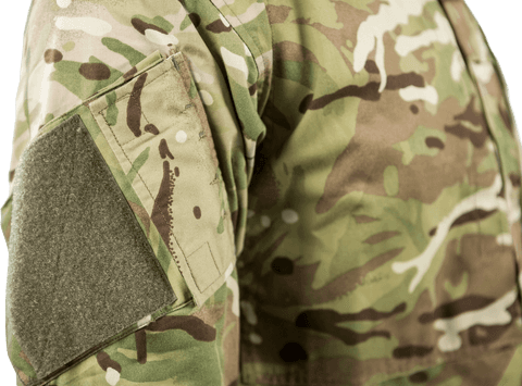 transparent military uniform showing sleeve with camouflage pattern - Download Free Stock Videos Pikwizard.com