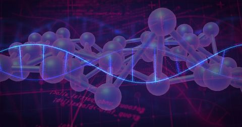 DNA Strands Representing Data Processing Concept - Download Free Stock Images Pikwizard.com