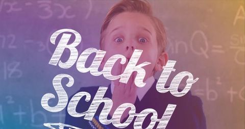 Surprised Boy Ready for Back to School Adventure - Download Free Stock Images Pikwizard.com