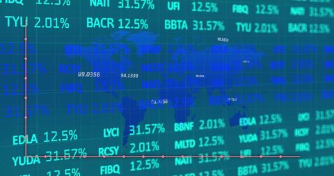 Global Financial Data Display with Graph Overlay - Download Free Stock Images Pikwizard.com