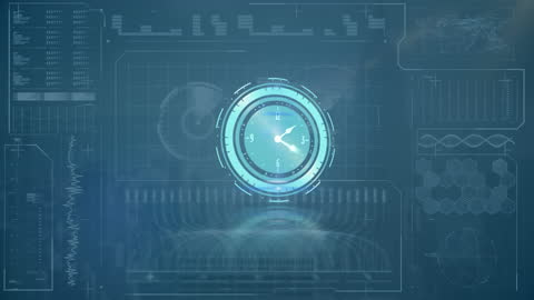 Digital Clock Animation with Global Data Interface