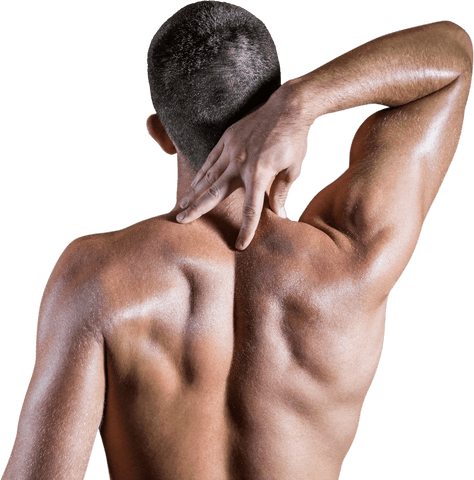 transparent back view of athlete inhaling after intense workout - Download Free Stock Videos Pikwizard.com