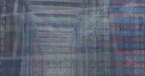 Financial Data Processing with Digital Overlay for Global Shipping - Download Free Stock Images Pikwizard.com