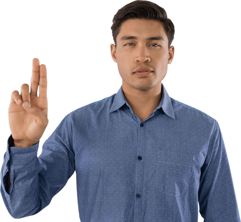 Professional Young Man Standing Making Confident Gesture Against Transparent Background - Download Free Stock Videos Pikwizard.com