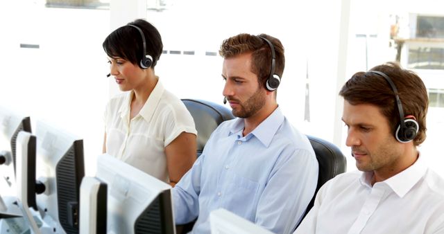 Call Center Employees Providing Customer Support Services - Download Free Stock Images Pikwizard.com