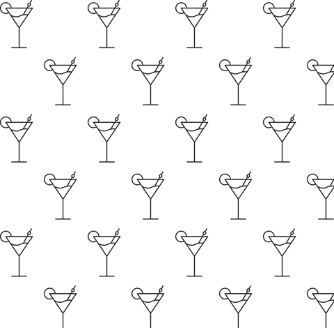 Seamless Pattern Cocktail Glass Icons on Transparent Background - Download Free Stock Videos Pikwizard.com