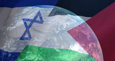 conceptual global perspective on israel-palestine conflict - Download Free Stock Images Pikwizard.com
