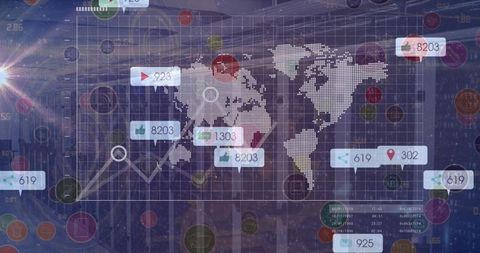 Global Data Visualization in Modern Data Center Environment - Download Free Stock Images Pikwizard.com