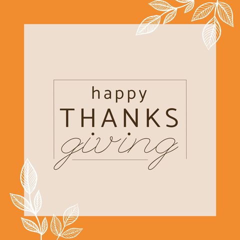 Happy Thanksgiving Text with Autumn Leaves - Download Free Stock Templates Pikwizard.com