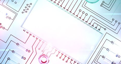 Abstract Digital Circuit Board with Light Effects - Download Free Stock Images Pikwizard.com