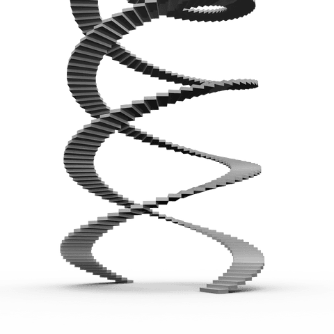 double helix spiral stairs on transparent background - Download Free Stock Videos Pikwizard.com