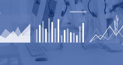 Financial Data Visualization in Modern Office - Download Free Stock Images Pikwizard.com