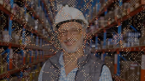 Innovative Warehouse Concept with Digital Network Overlay