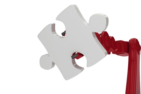 transparent metal claw holding white puzzle piece - Download Free Stock Videos Pikwizard.com
