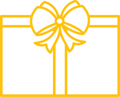 yellow present box outline on transparent background - Download Free Stock Videos Pikwizard.com