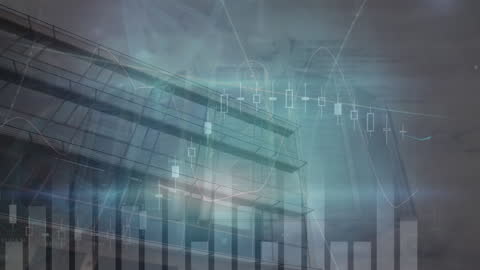 Digital Network Connections and Data Processing in Cityscape