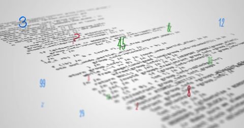 Digital Illustration of Floating Numbers with Coding Background - Download Free Stock Images Pikwizard.com