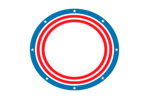 transparency of red and blue circle with stars design - Download Free Stock Videos Pikwizard.com