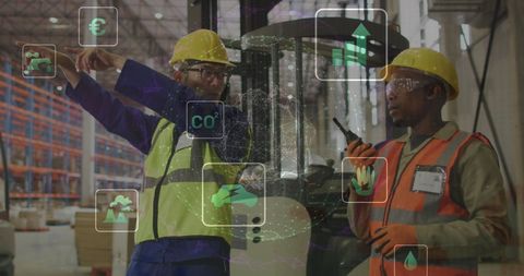 Diverse Workers in Warehouse Discussing Eco-Friendly Solutions - Download Free Stock Images Pikwizard.com
