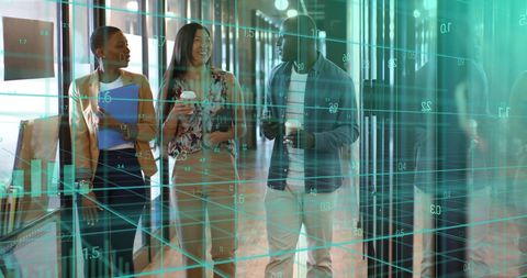 diverse business colleagues analyzing financial data in modern office - Download Free Stock Images Pikwizard.com