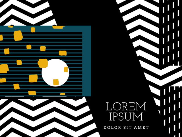 Modern Art Graphic Design Template with Geometric Patterns - Download Free Stock Templates Pikwizard.com