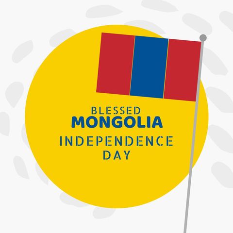 Mongolia Independence Day Celebration with National Flag Illustration - Download Free Stock Templates Pikwizard.com